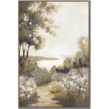 Countryside Hand Embellished Framed Canvas 30"W x 45"H