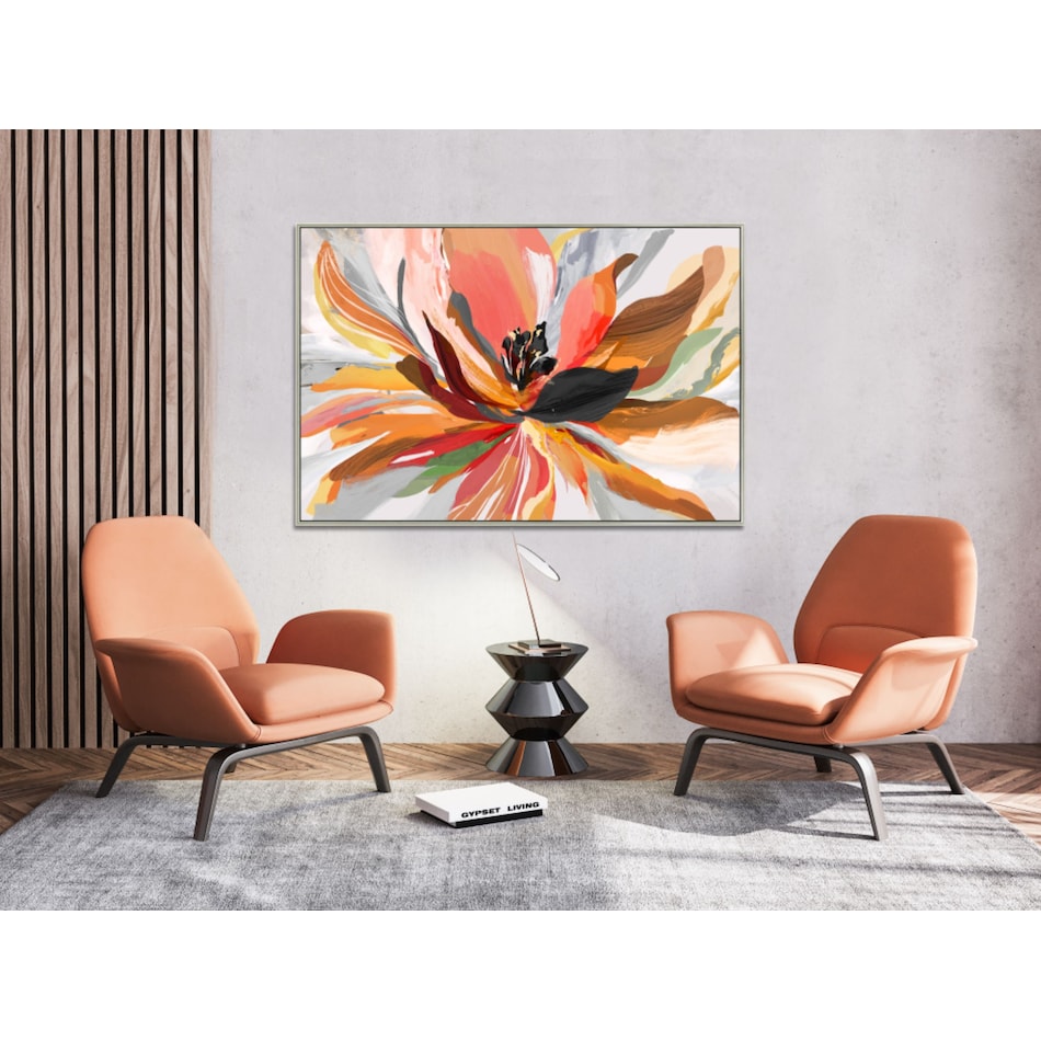 streamline art orange paintings   