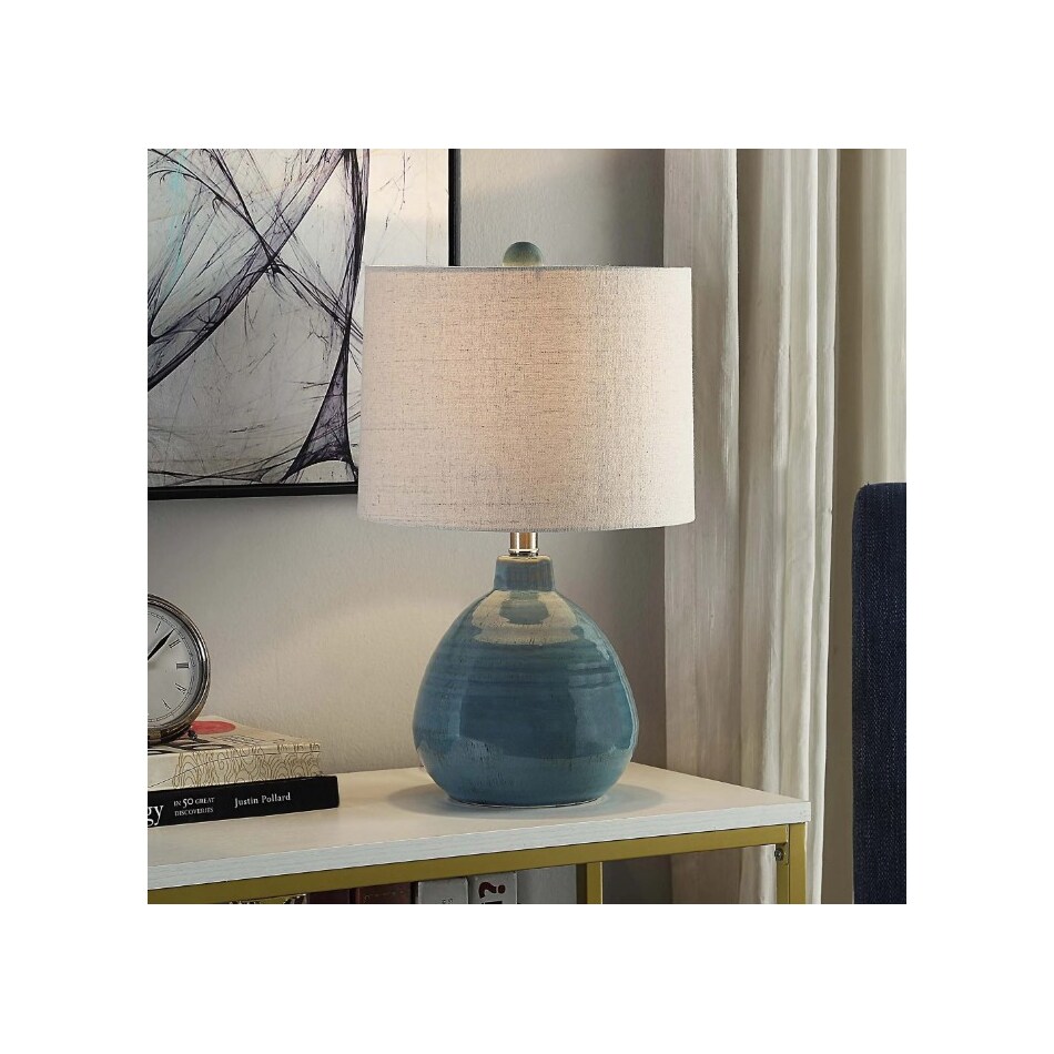 stylecraft lamps blue table lamp   