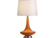 stylecraft lamps orange table lamp   