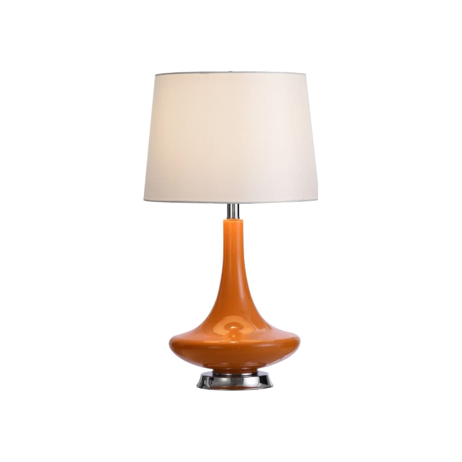 stylecraft lamps orange table lamp   