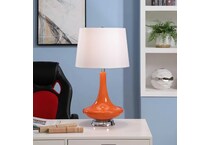 stylecraft lamps orange table lamp   