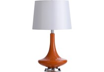 stylecraft lamps orange table lamp   