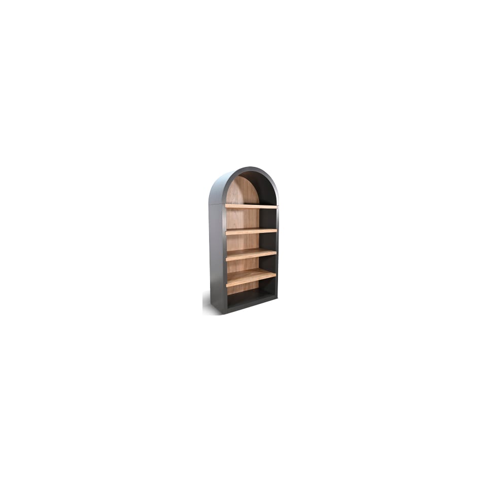 sund black brown bookcase etergere ata  