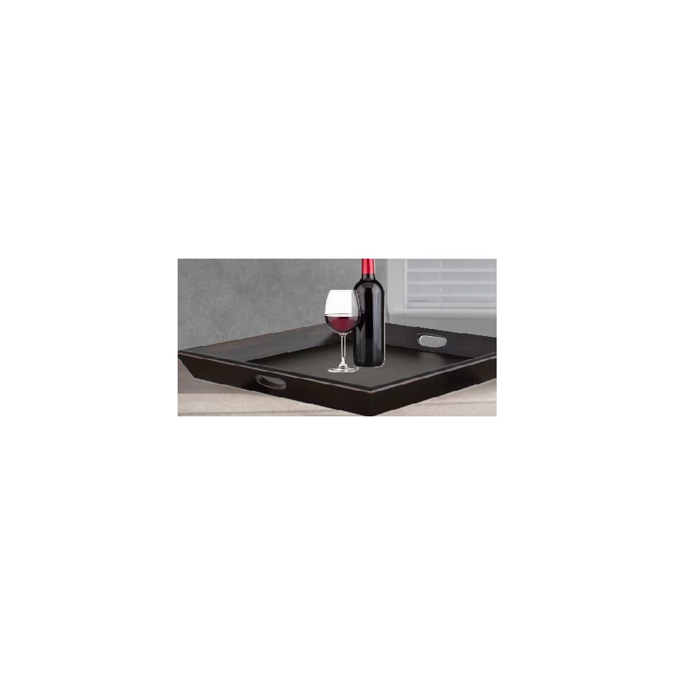 sund black ottoman tray   