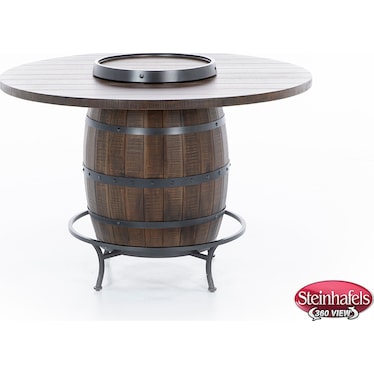 Homestead Pub Table w/ Wine Barrel Base