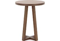 sund brown inch bar table round oval   