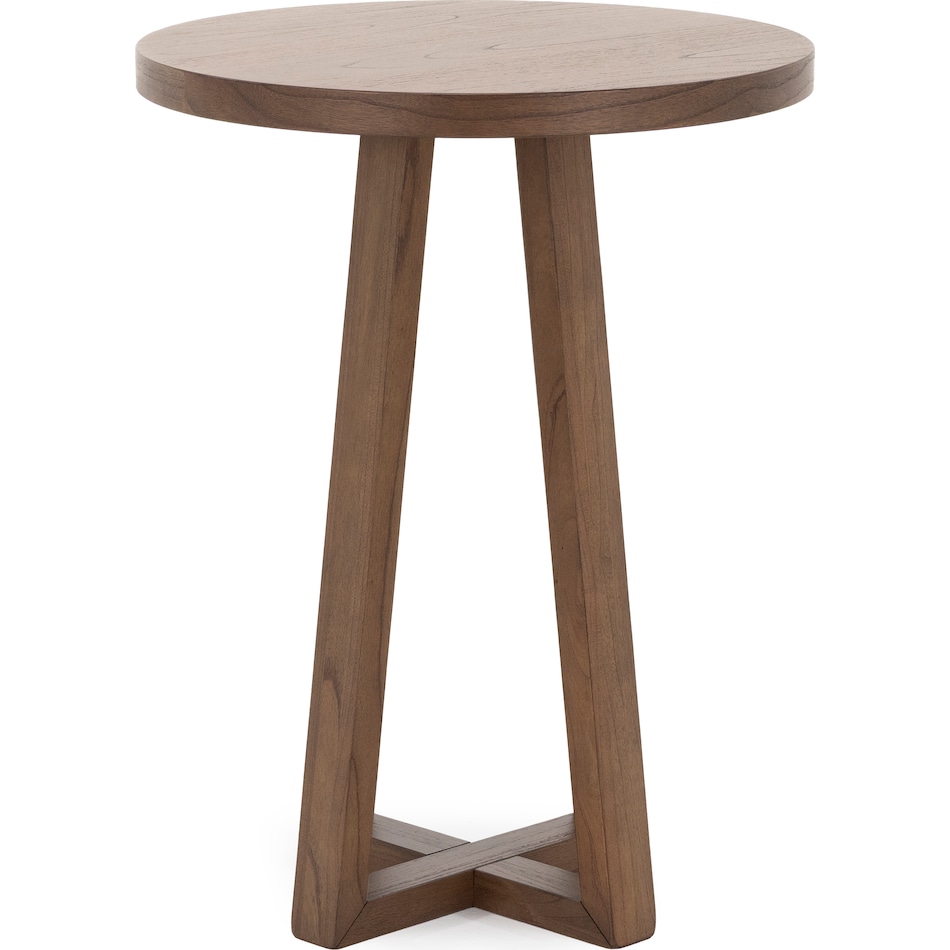 sund brown inch bar table round oval   