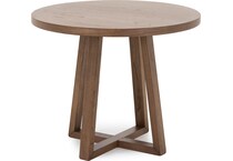 sund brown inch bar table round oval   