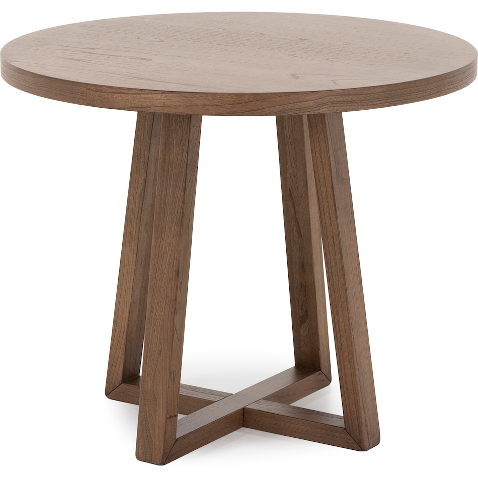 sund brown inch bar table round oval