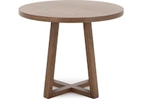 sund brown inch bar table round oval   