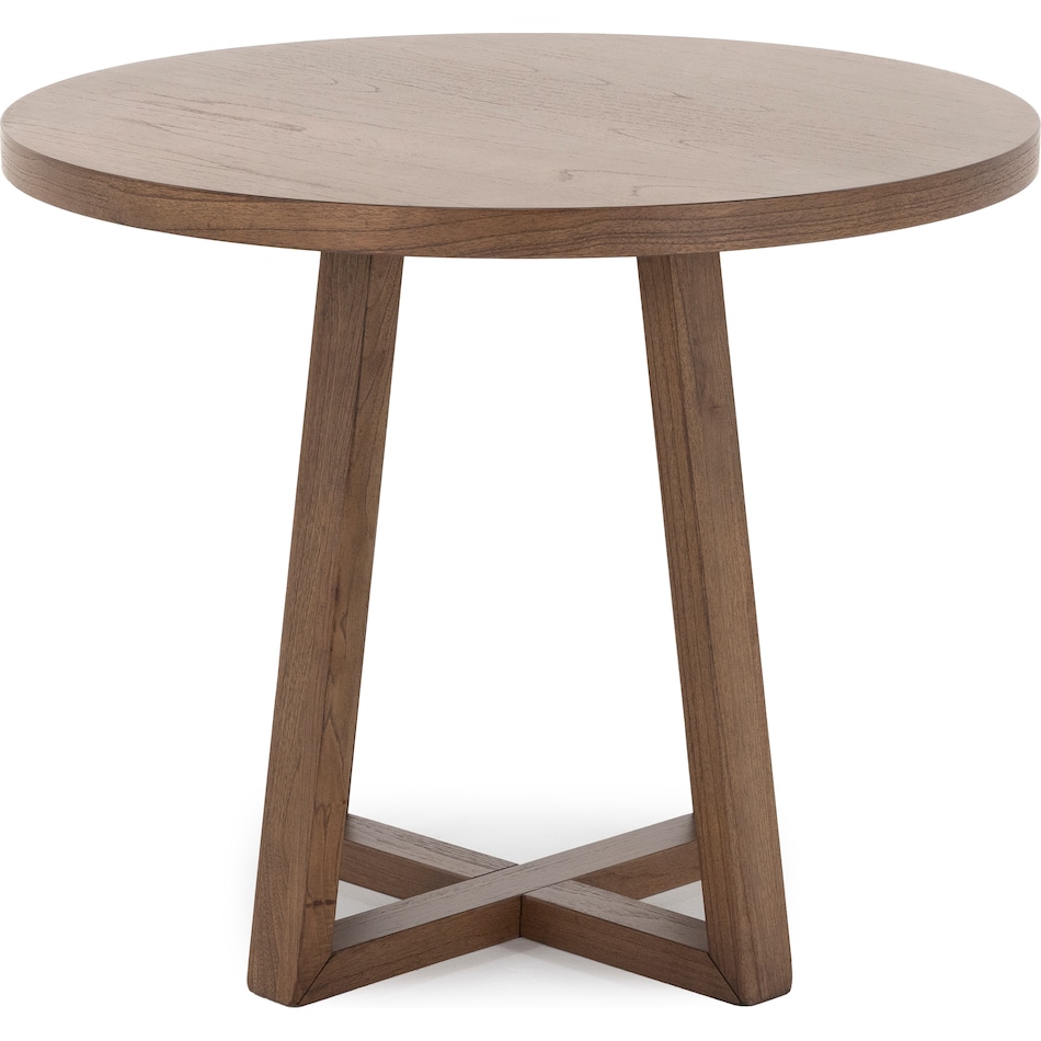 sund brown inch bar table round oval   