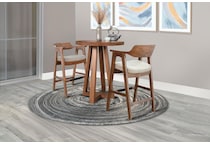 sund brown inch bar table round oval lifestyle image   