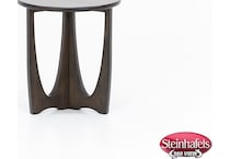 sund brown chairside table  image arch  