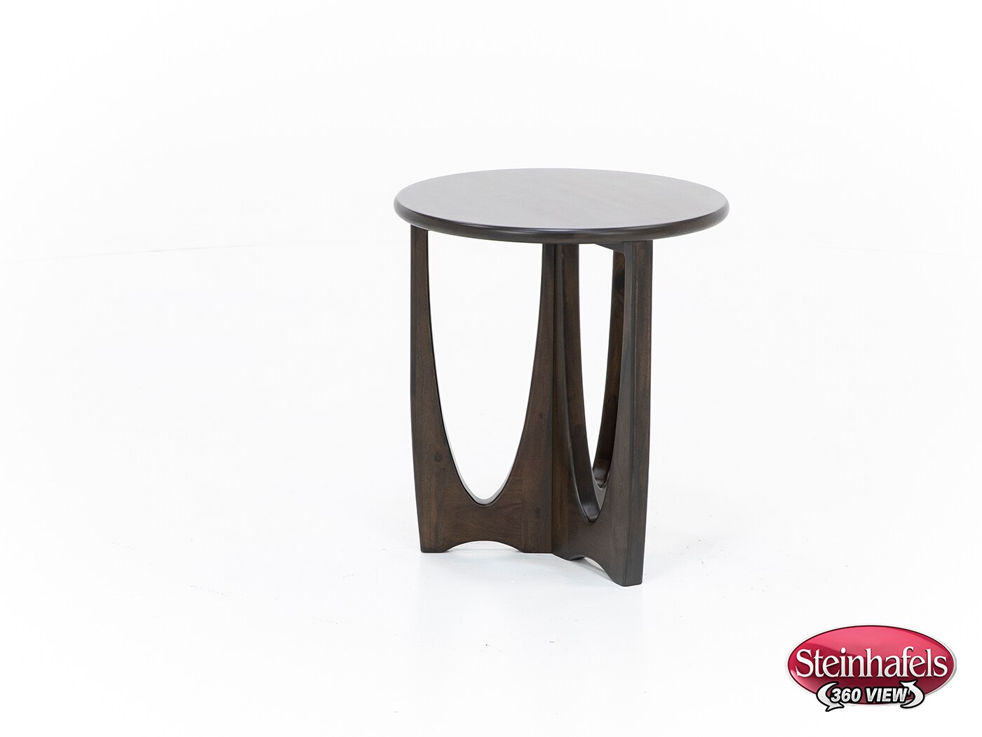 sund brown chairside table  image arch  