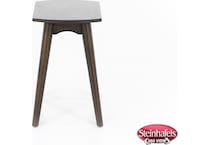 sund brown chairside table  image java  