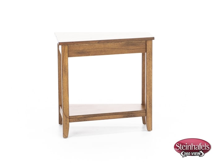 sund brown chairside table  image wedge  