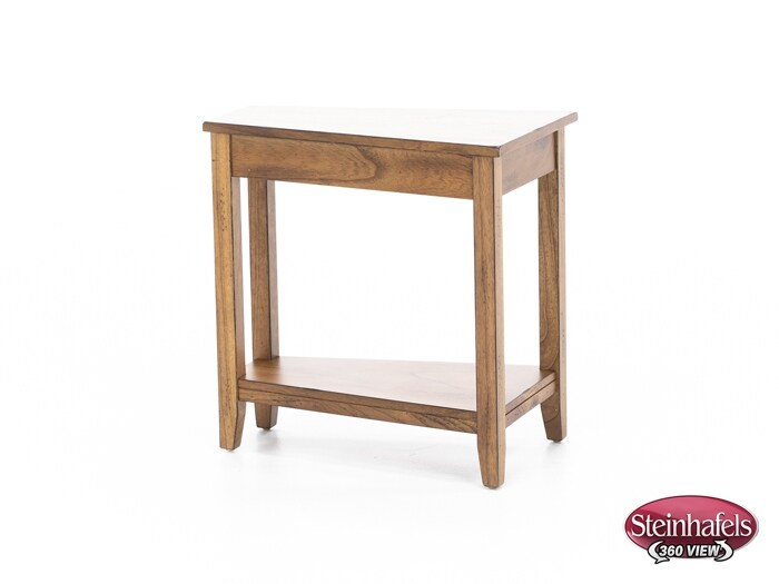 sund brown chairside table  image wedge  