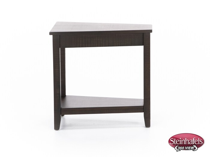sund brown chairside table  image wedge  