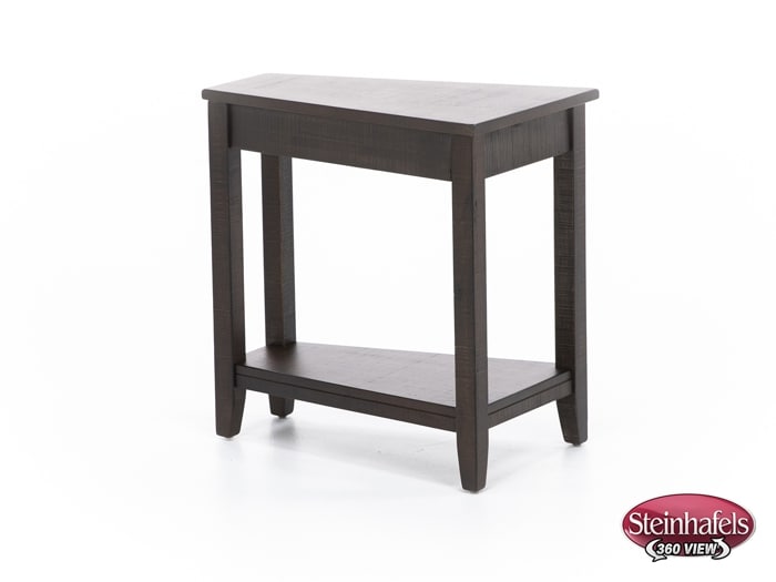 sund brown chairside table  image wedge  