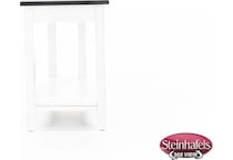 sund brown chairside table  image wedge  