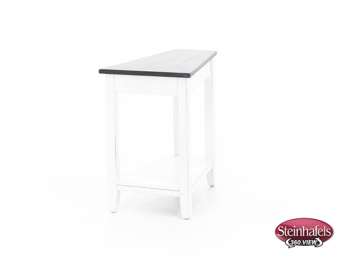 sund brown chairside table  image wedge  