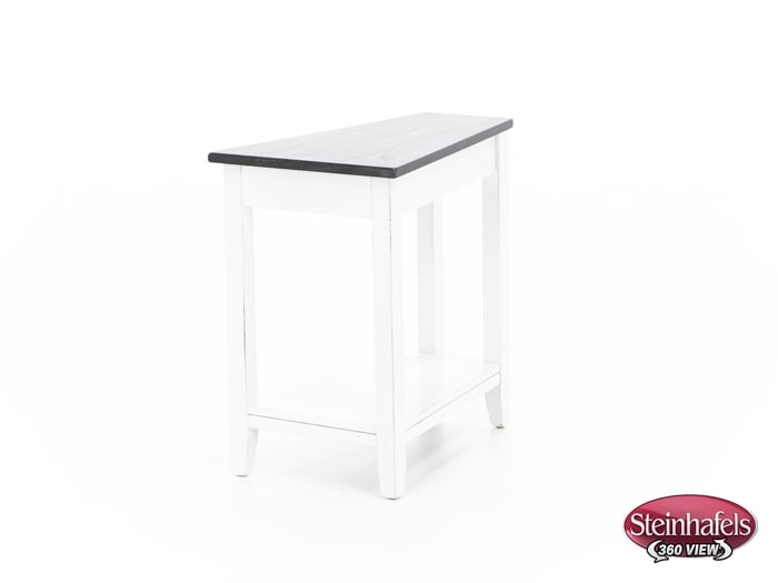 sund brown chairside table  image wedge  