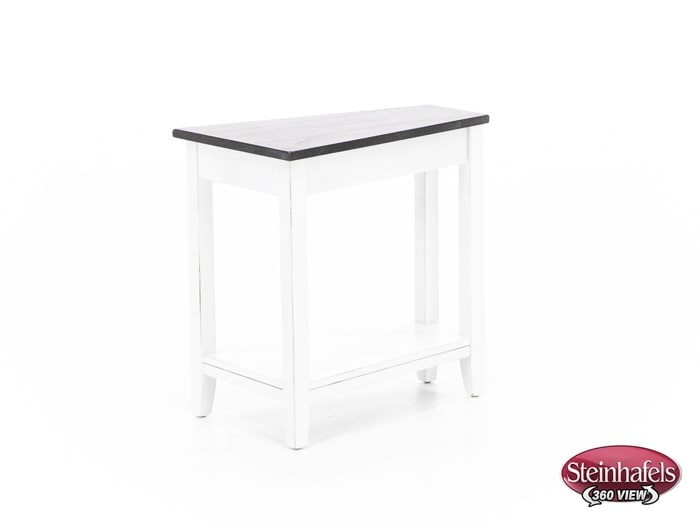 sund brown chairside table  image wedge  