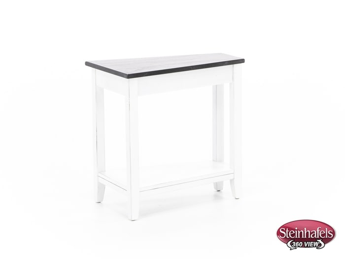 sund brown chairside table  image wedge  