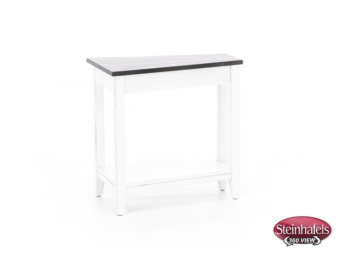 sund brown chairside table  image wedge  