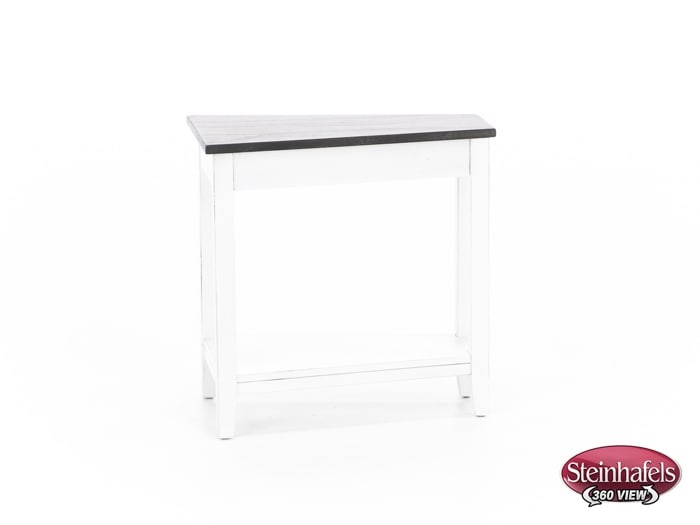 sund brown chairside table  image wedge  