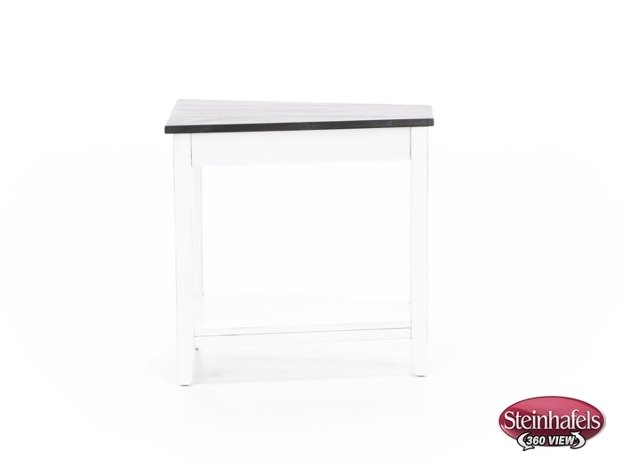 sund brown chairside table  image wedge  