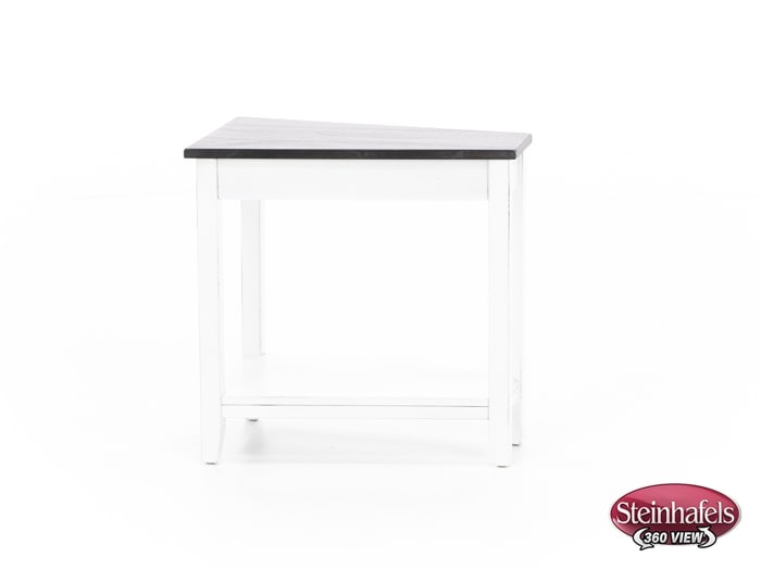 sund brown chairside table  image wedge  