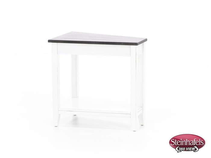 sund brown chairside table  image wedge  