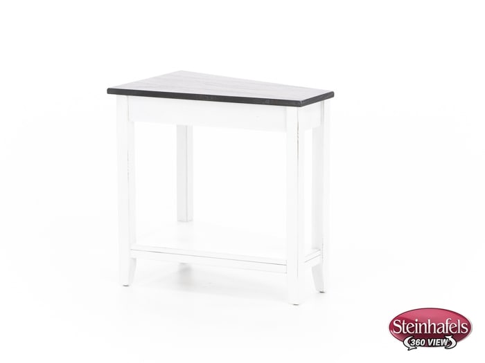 sund brown chairside table  image wedge  