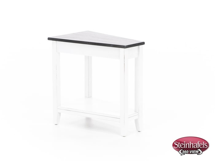 sund brown chairside table  image wedge  