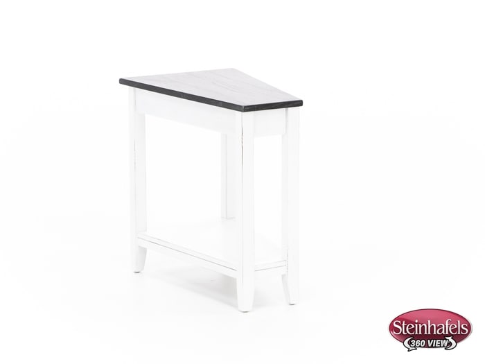 sund brown chairside table  image wedge  