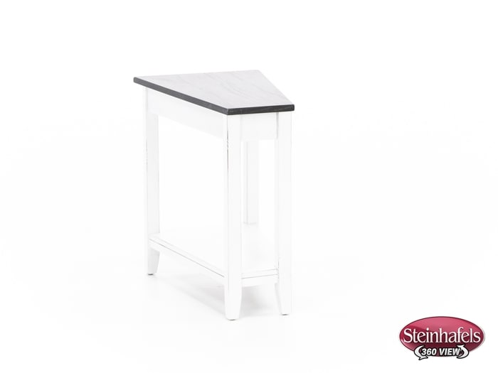 sund brown chairside table  image wedge  