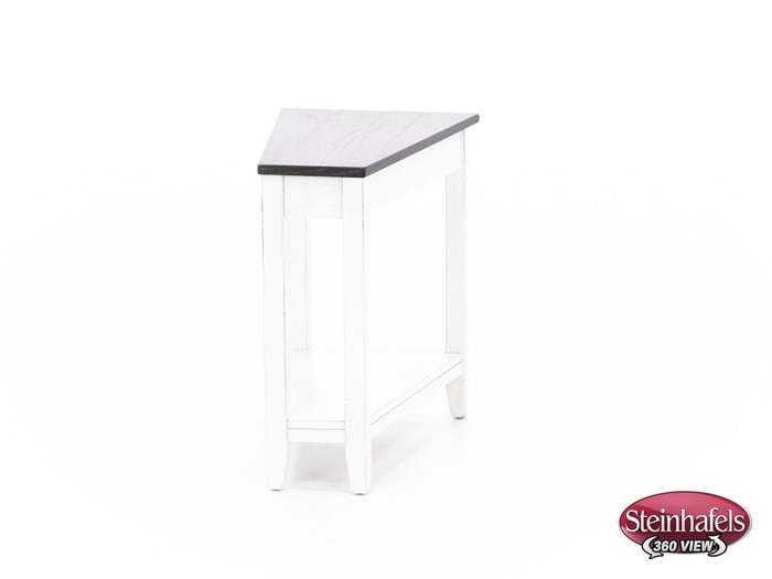 sund brown chairside table  image wedge  