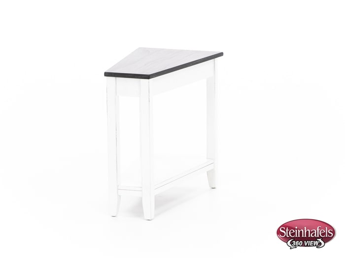 sund brown chairside table  image wedge  