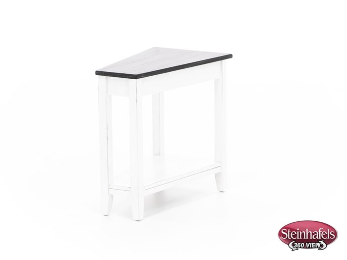 sund brown chairside table  image wedge  