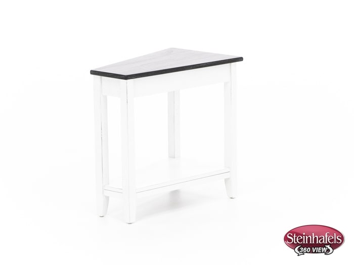 sund brown chairside table  image wedge  