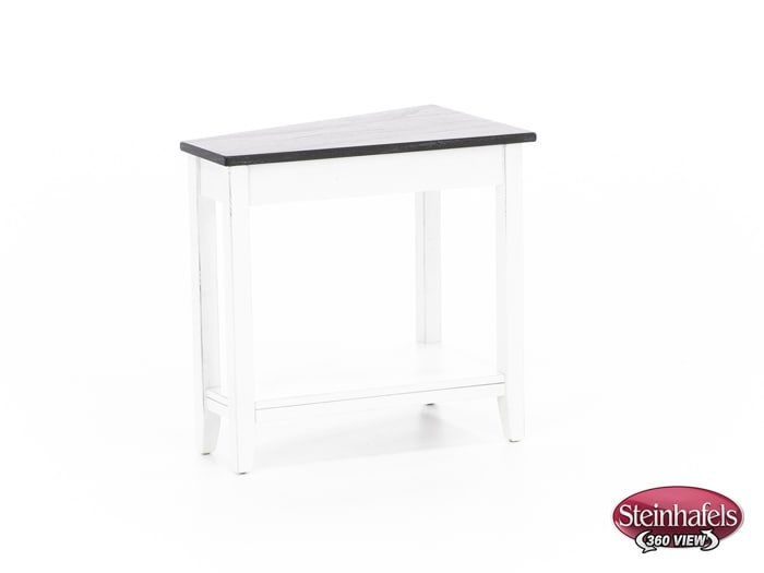 sund brown chairside table  image wedge  