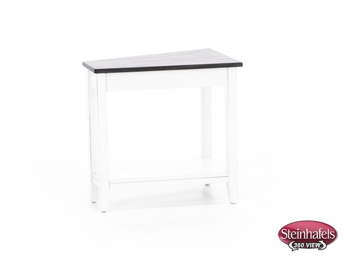 sund brown chairside table  image wedge  