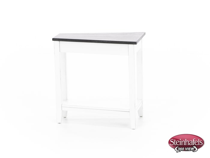 sund brown chairside table  image wedge  