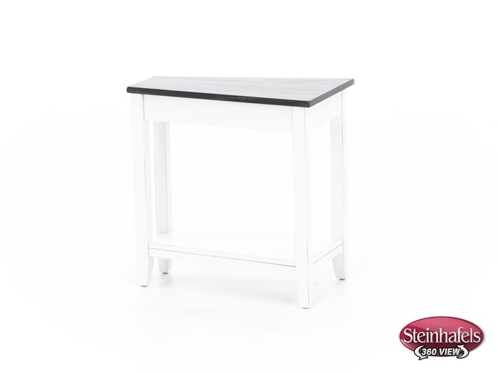 sund brown chairside table  image wedge  