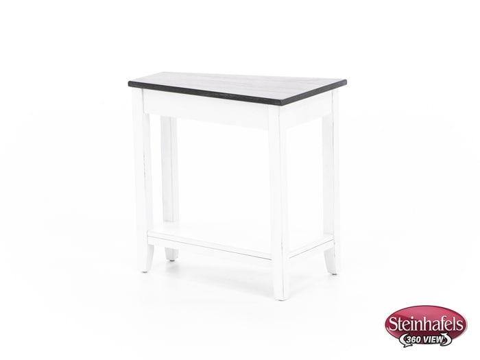 sund brown chairside table  image wedge  