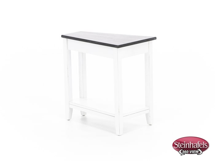 sund brown chairside table  image wedge  