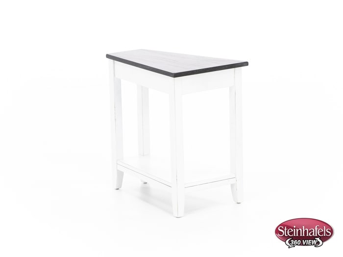 sund brown chairside table  image wedge  