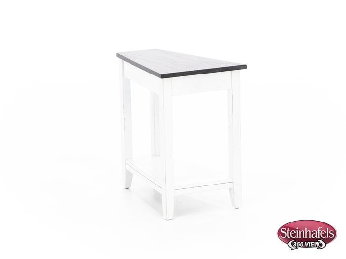 sund brown chairside table  image wedge  